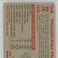 1956 Topps Phillies Team #72 No Date,Name Cntr Gray BK. PSA 7.5