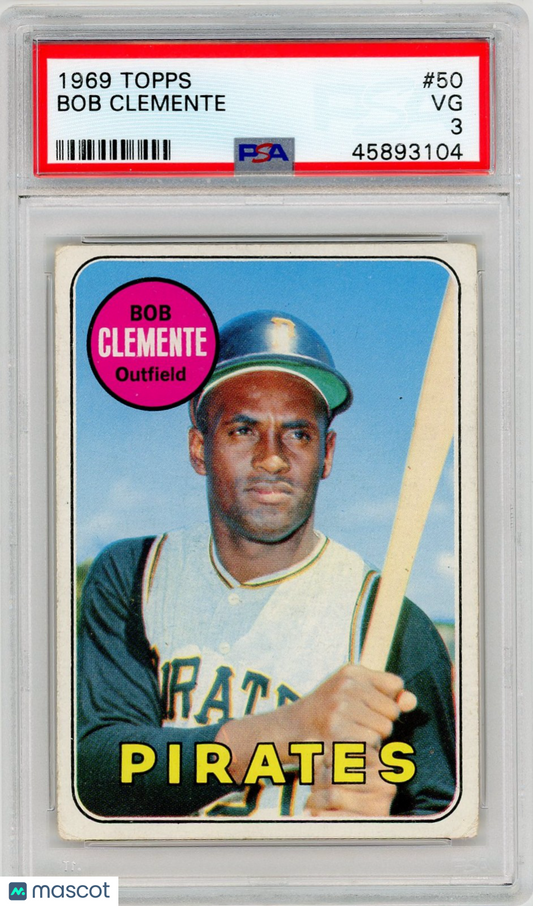 1969 Topps Bob Clemente #50 PSA 3