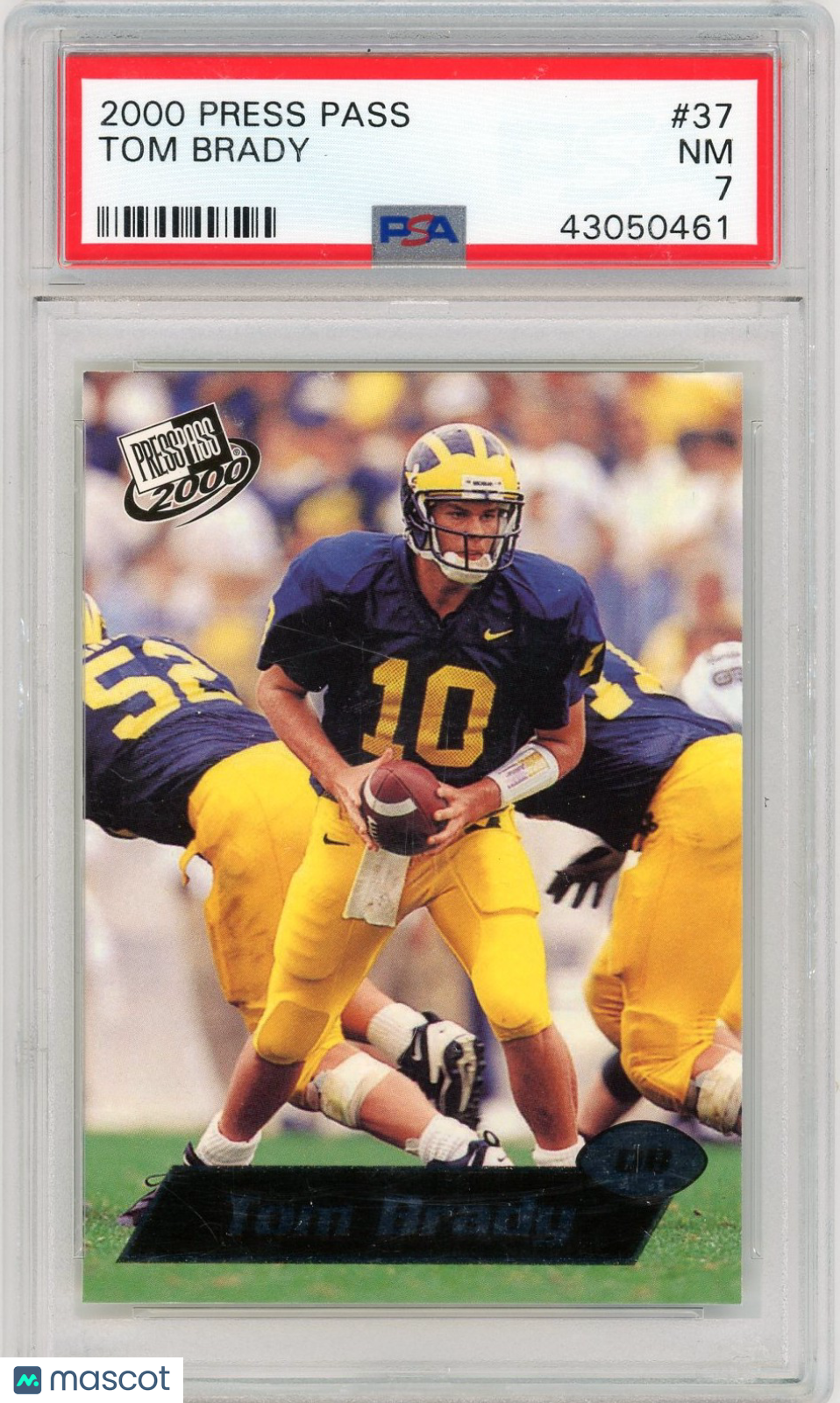 2000 Press Pass Tom Brady #37 PSA 7