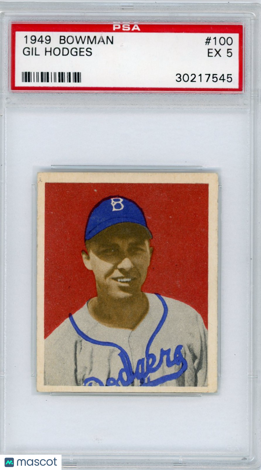 1949 Bowman Gil Hodges #100 PSA 5