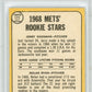 1968 Topps Mets Rookies #177 J. Koosman N. Ryan PSA 8