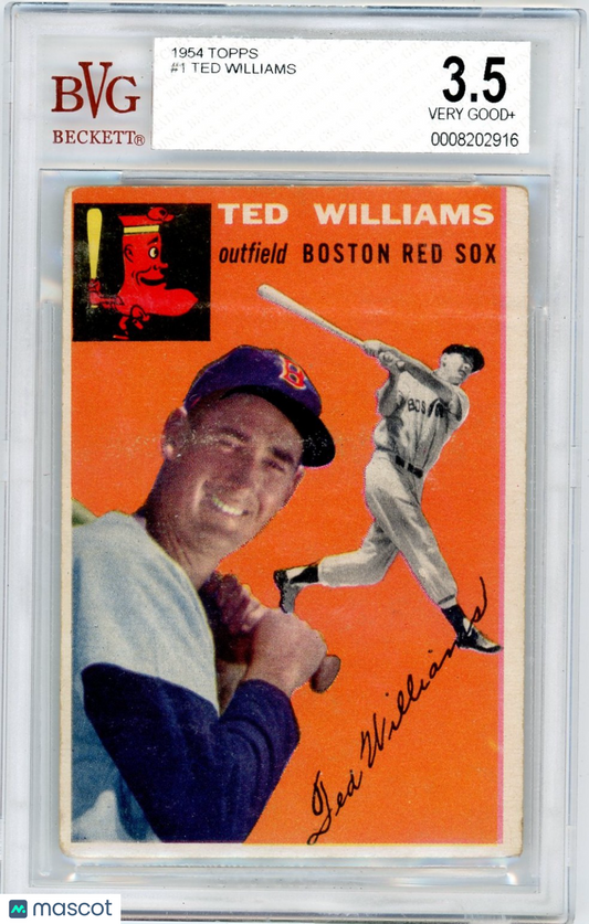 1954 Topps Ted Williams #1 BVG 3.5
