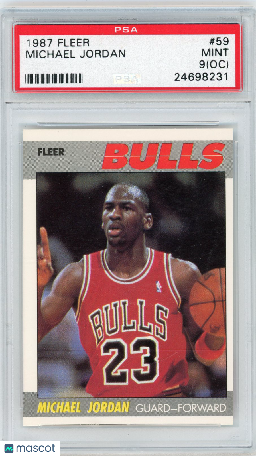 1987 Fleer Michael Jordan #59 PSA 9 Oc