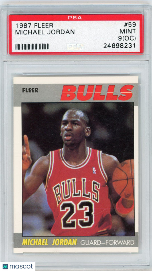 1987 Fleer Michael Jordan #59 PSA 9 Oc
