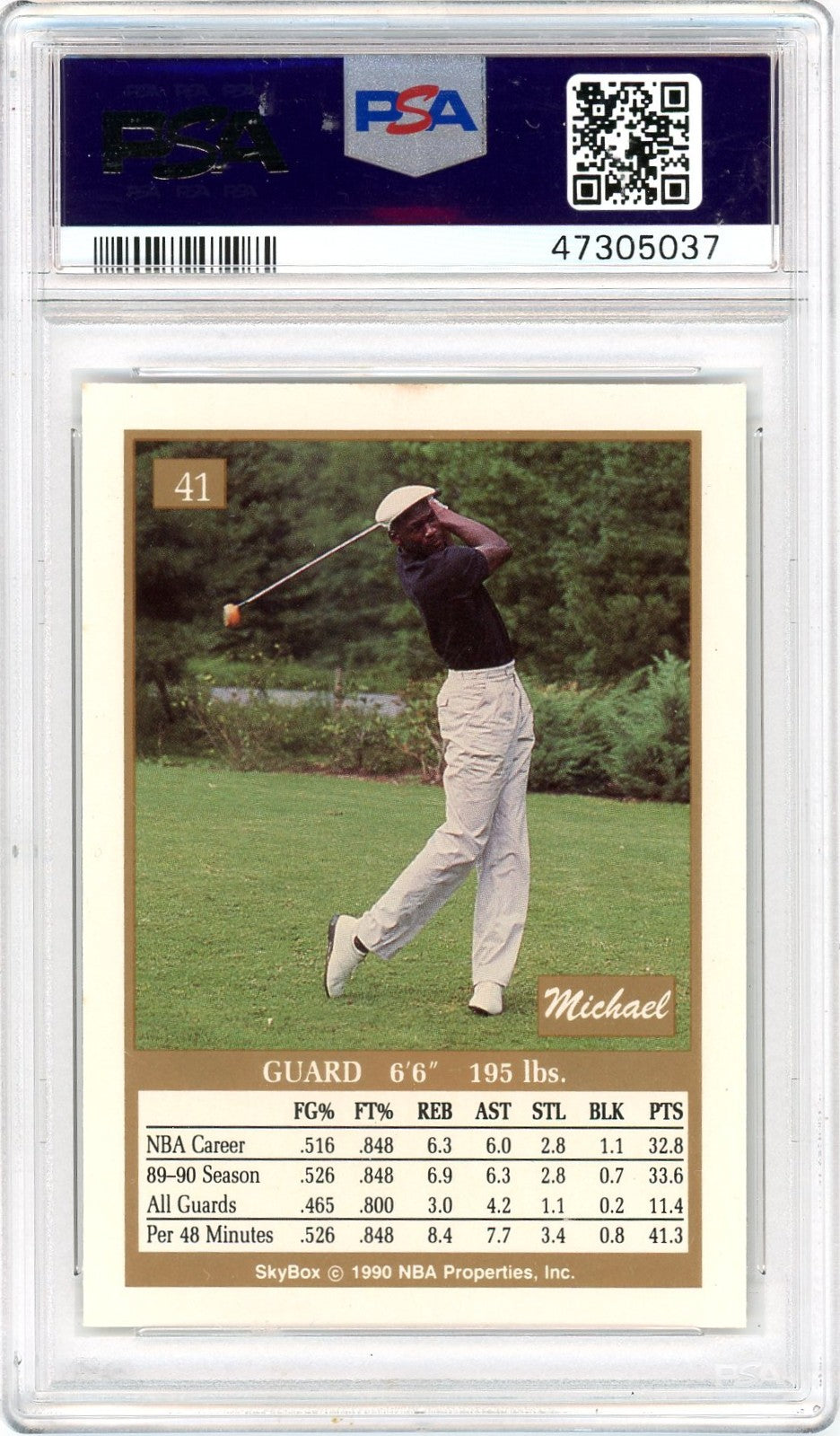 1990 Skybox Michael Jordan #41 PSA 10