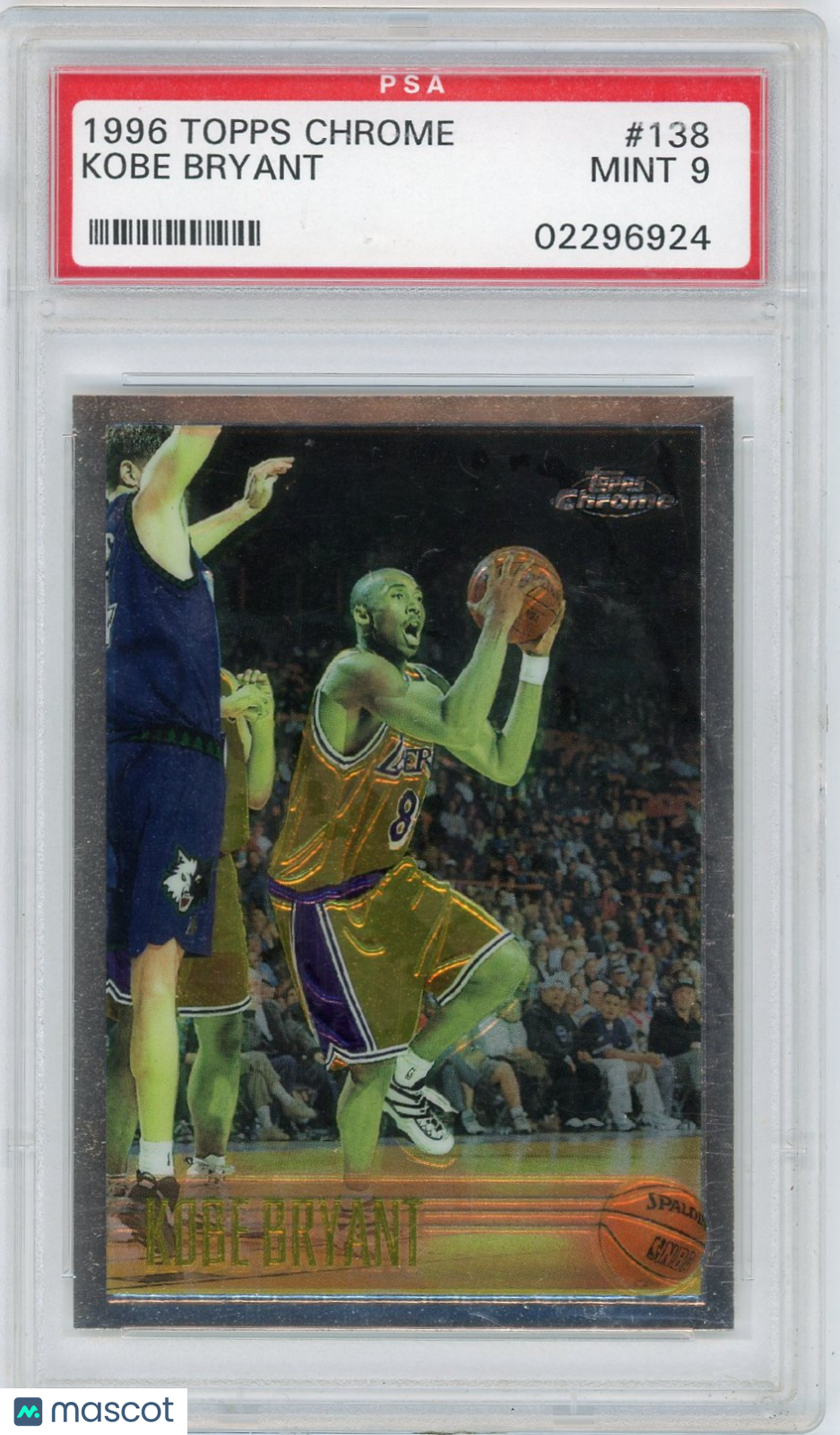 1996 Topps Chrome Kobe Bryant #138 PSA 9