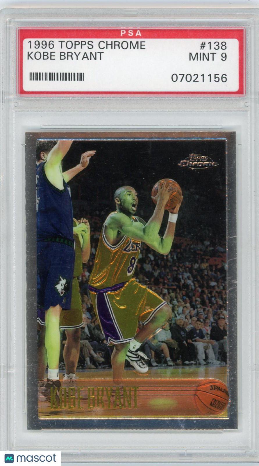 1996 Topps Chrome Kobe Bryant #138 PSA 9