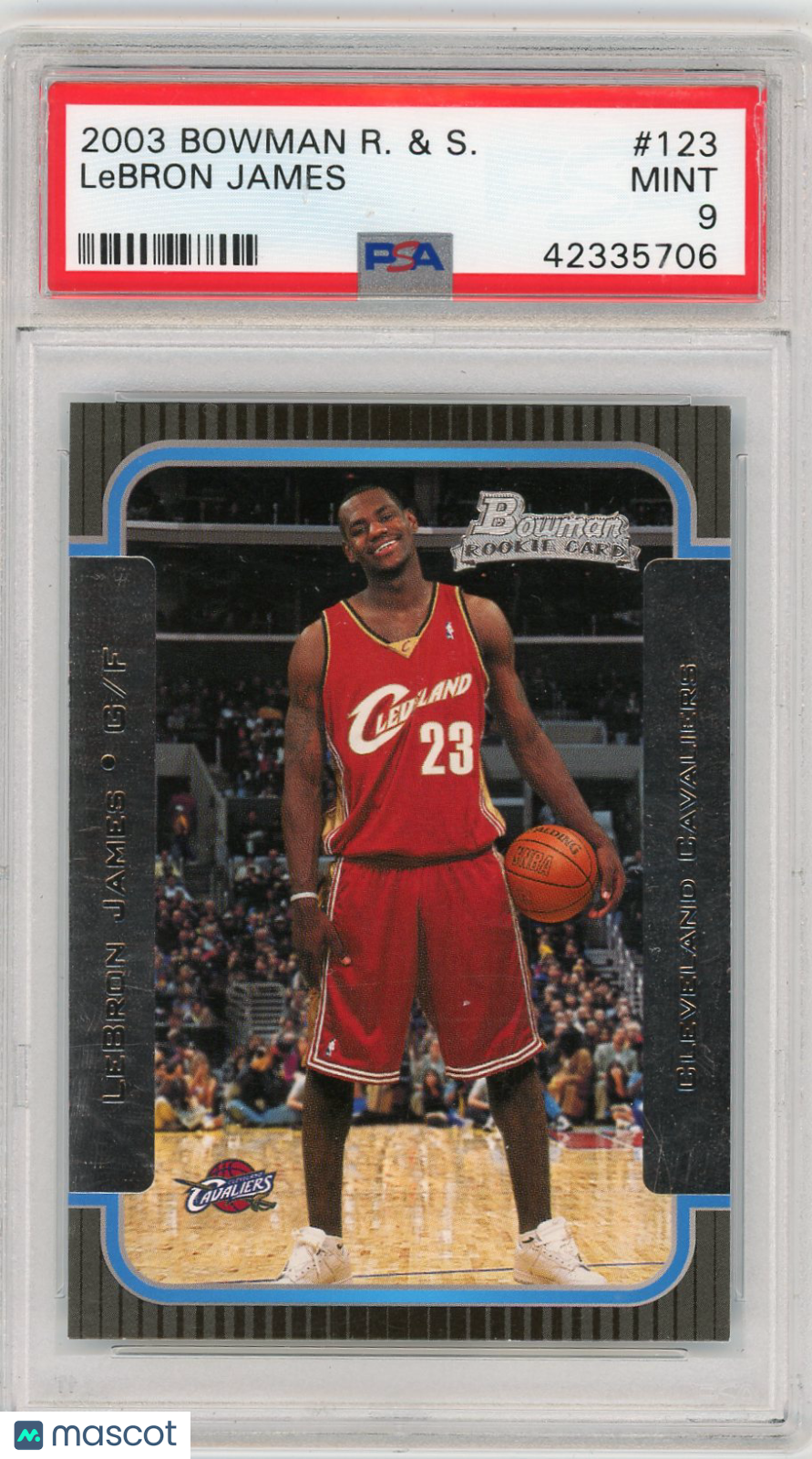 2003 Bowman Rookies & Stars LeBron James #123 PSA 9