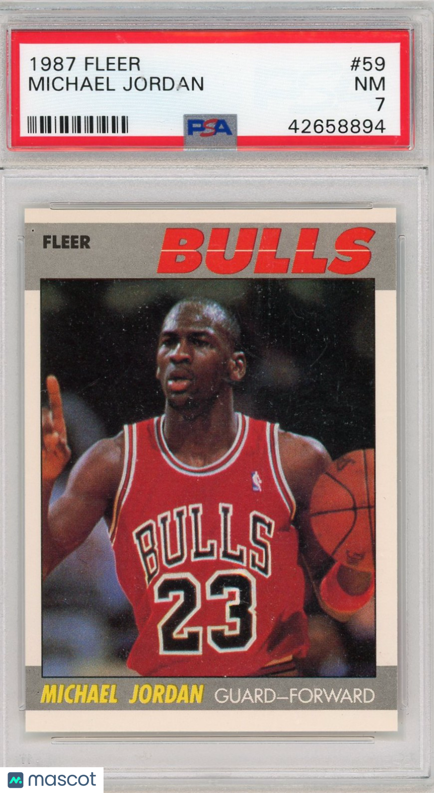 1987 Fleer Michael Jordan #59 PSA 7