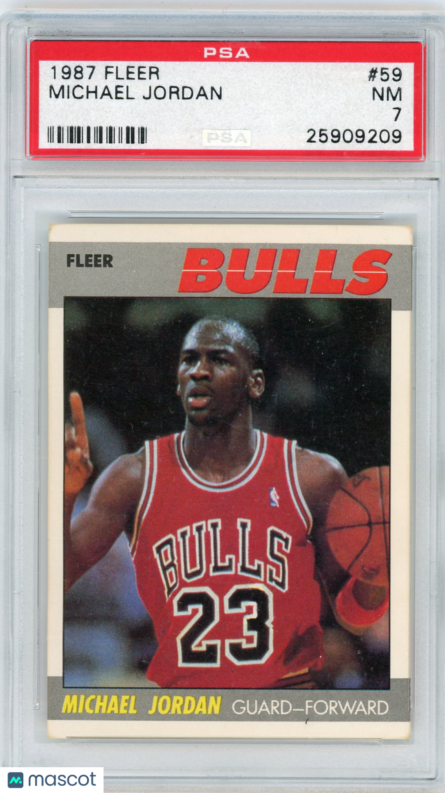 1987 Fleer Michael Jordan #59 PSA 7
