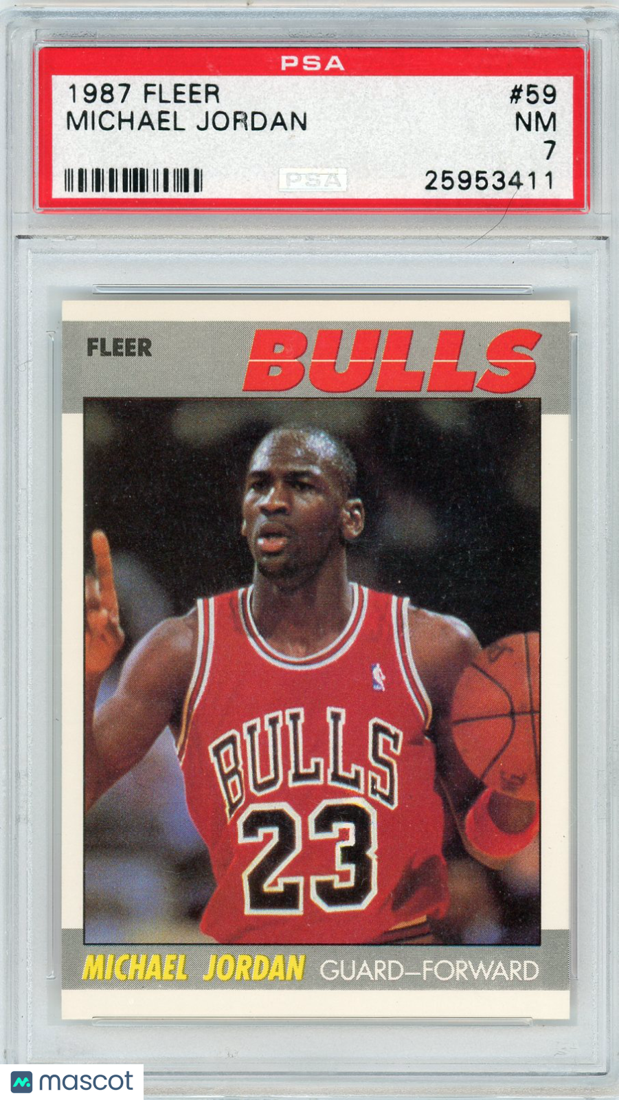 1987 Fleer Michael Jordan #59 PSA 7