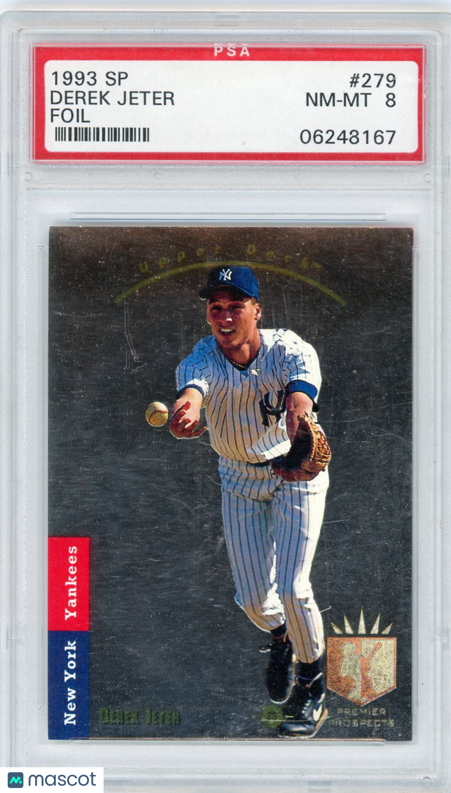 1993 SP Derek Jeter #279 Foil PSA 8