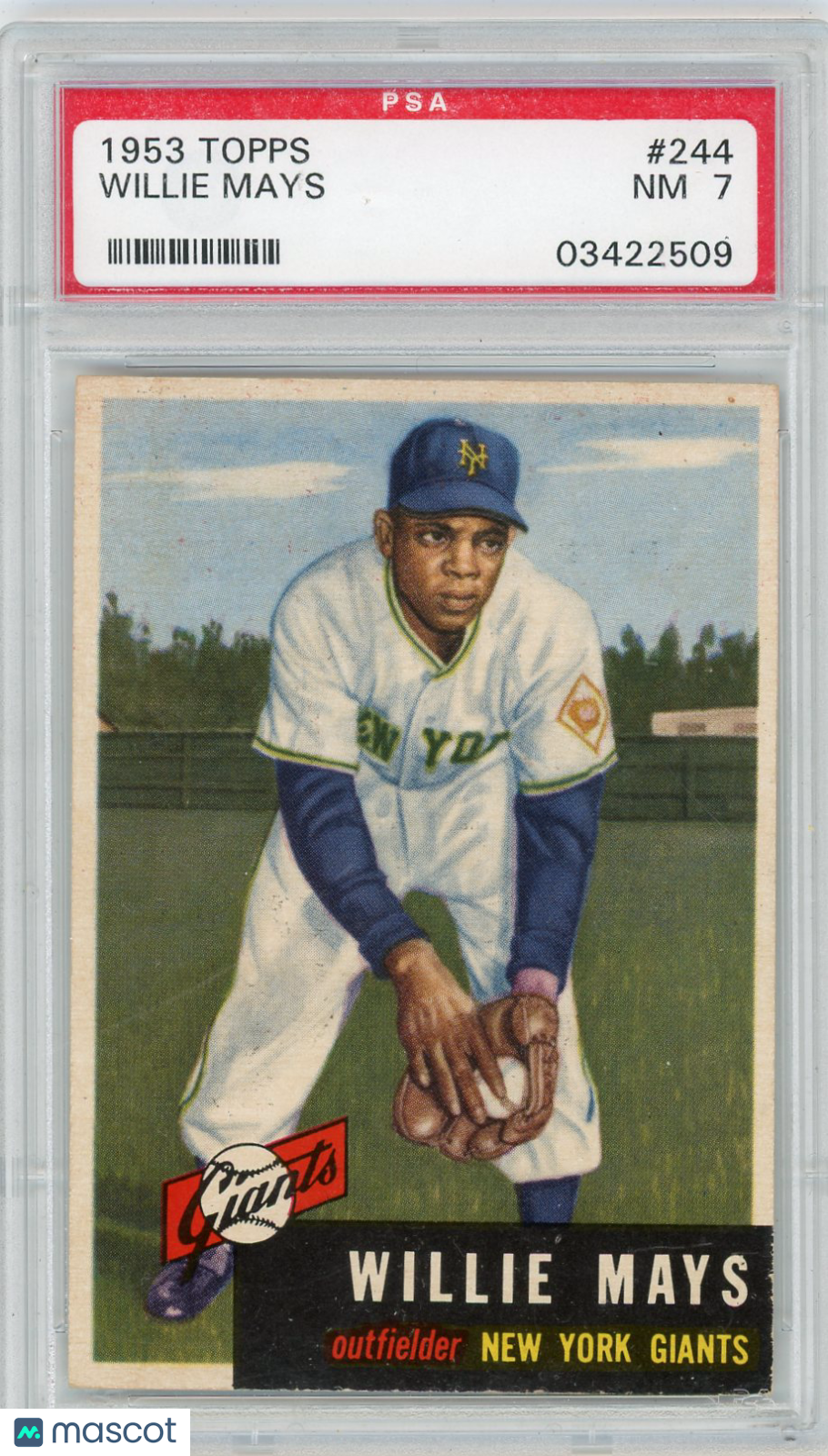 1953 Topps Willie Mays #244 PSA 7