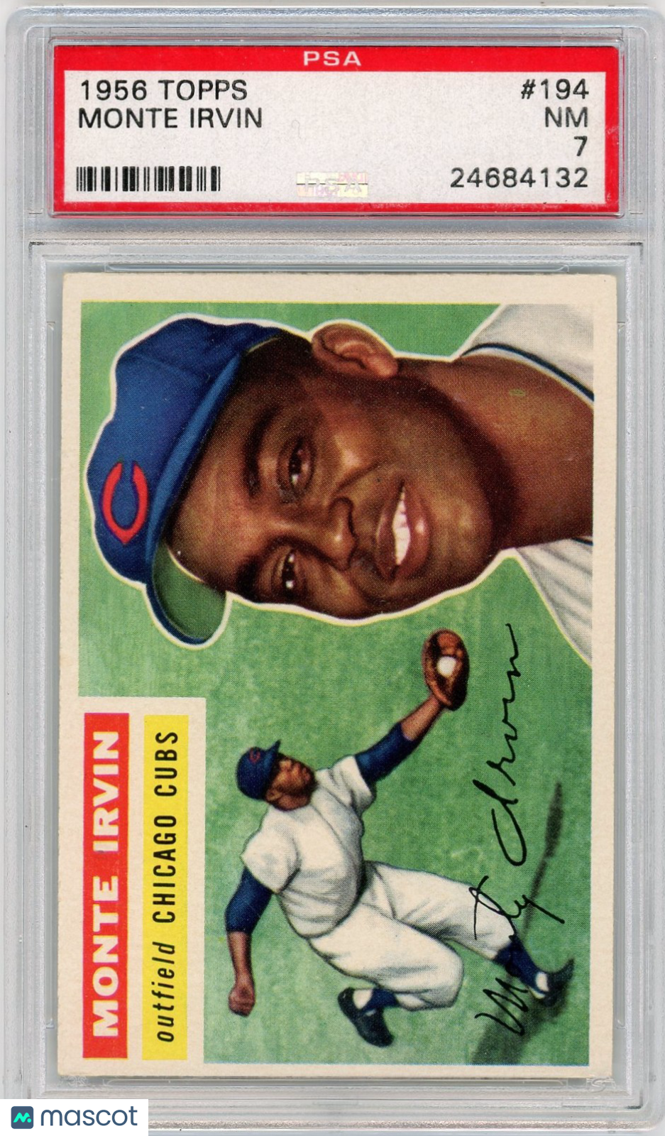 1956 Topps Monte Irvin #194 PSA 7