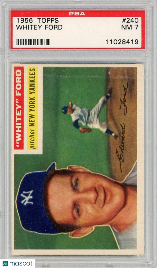 1956 Topps Whitey Ford #240 PSA 7