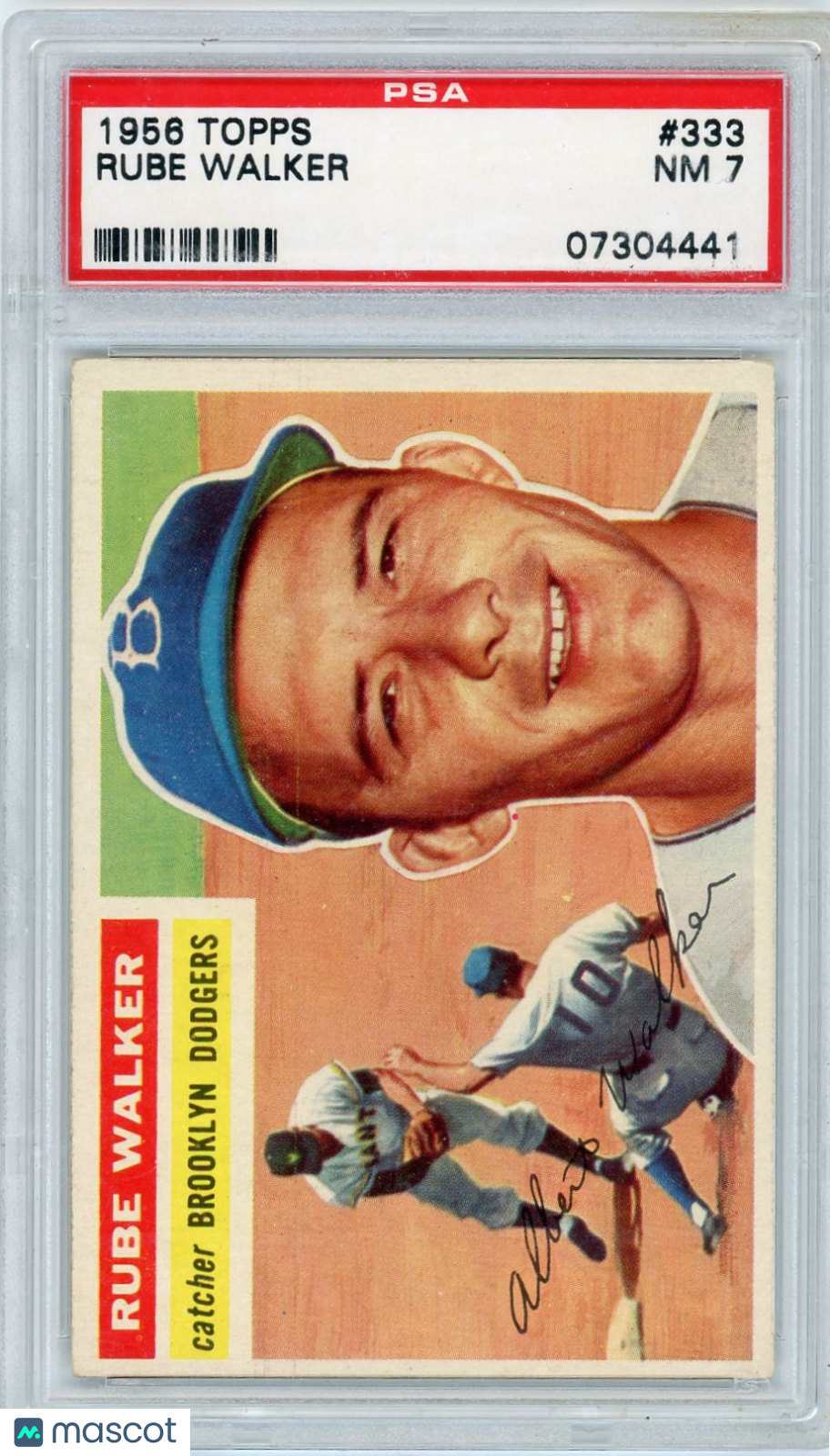 1956 Topps Rube Walker #333 PSA 7