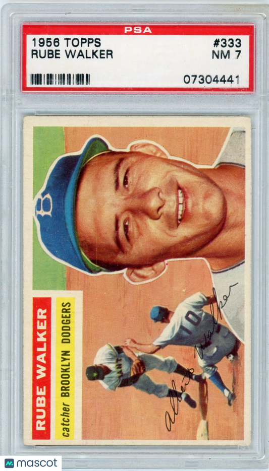 1956 Topps Rube Walker #333 PSA 7