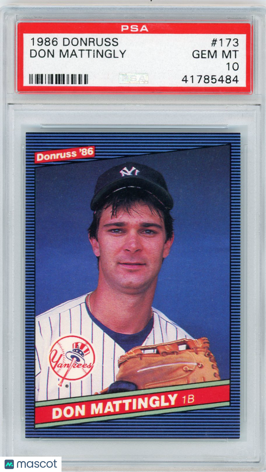 1986 Donruss Don Mattingly #173 PSA 10