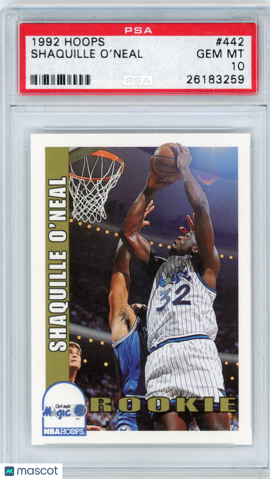 1992 Hoops Shaquille O'Neal #442 PSA 10