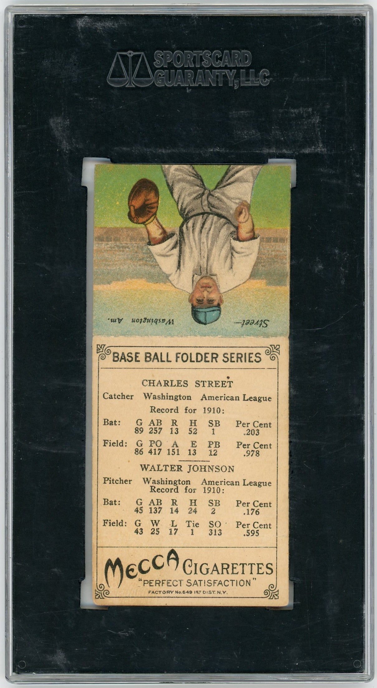 1911 T201 Mecca Cigarettes Street Johnson SGC 3