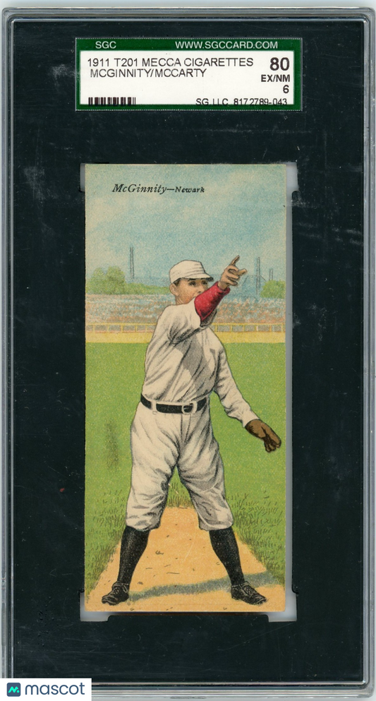 1911 T201 Mecca Cigarettes Mccarty Mcginnity SGC 6