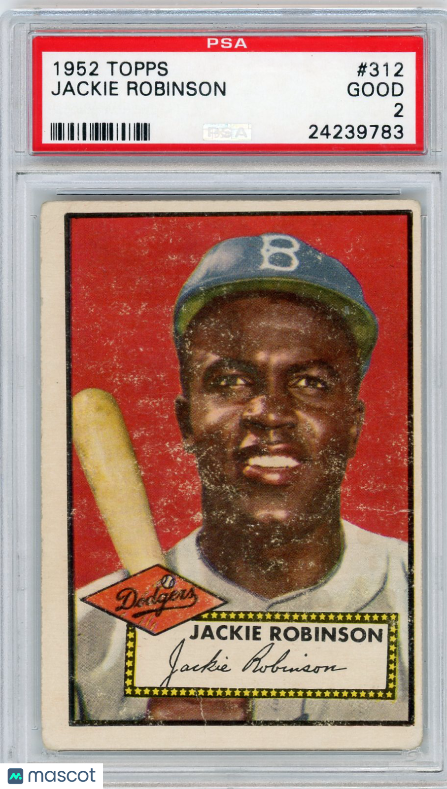 1952 Topps Jackie Robinson #312 PSA 2