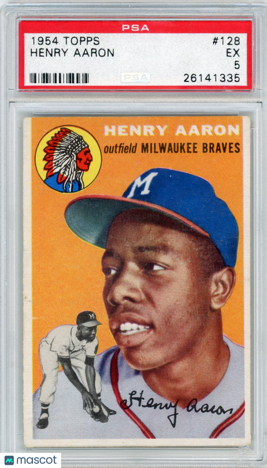 1954 Topps Henry Aaron #128 PSA 5