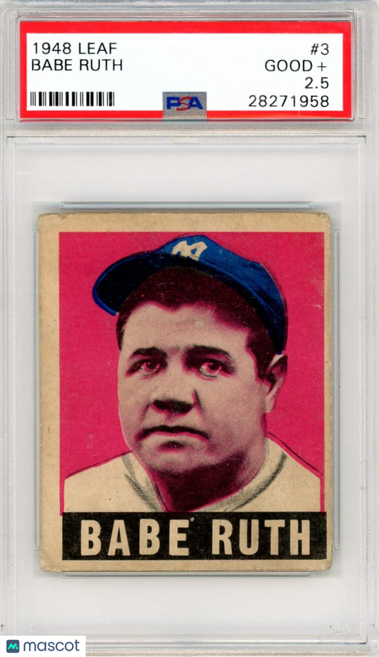1948 Leaf Babe Ruth #3 PSA 2.5