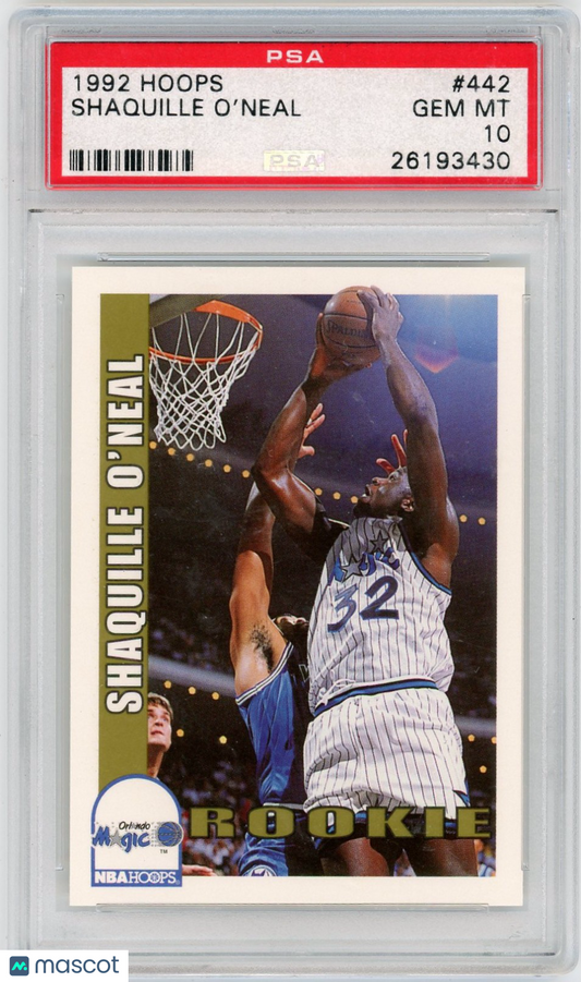 1992 Hoops Shaquille O'Neal #442 PSA 10