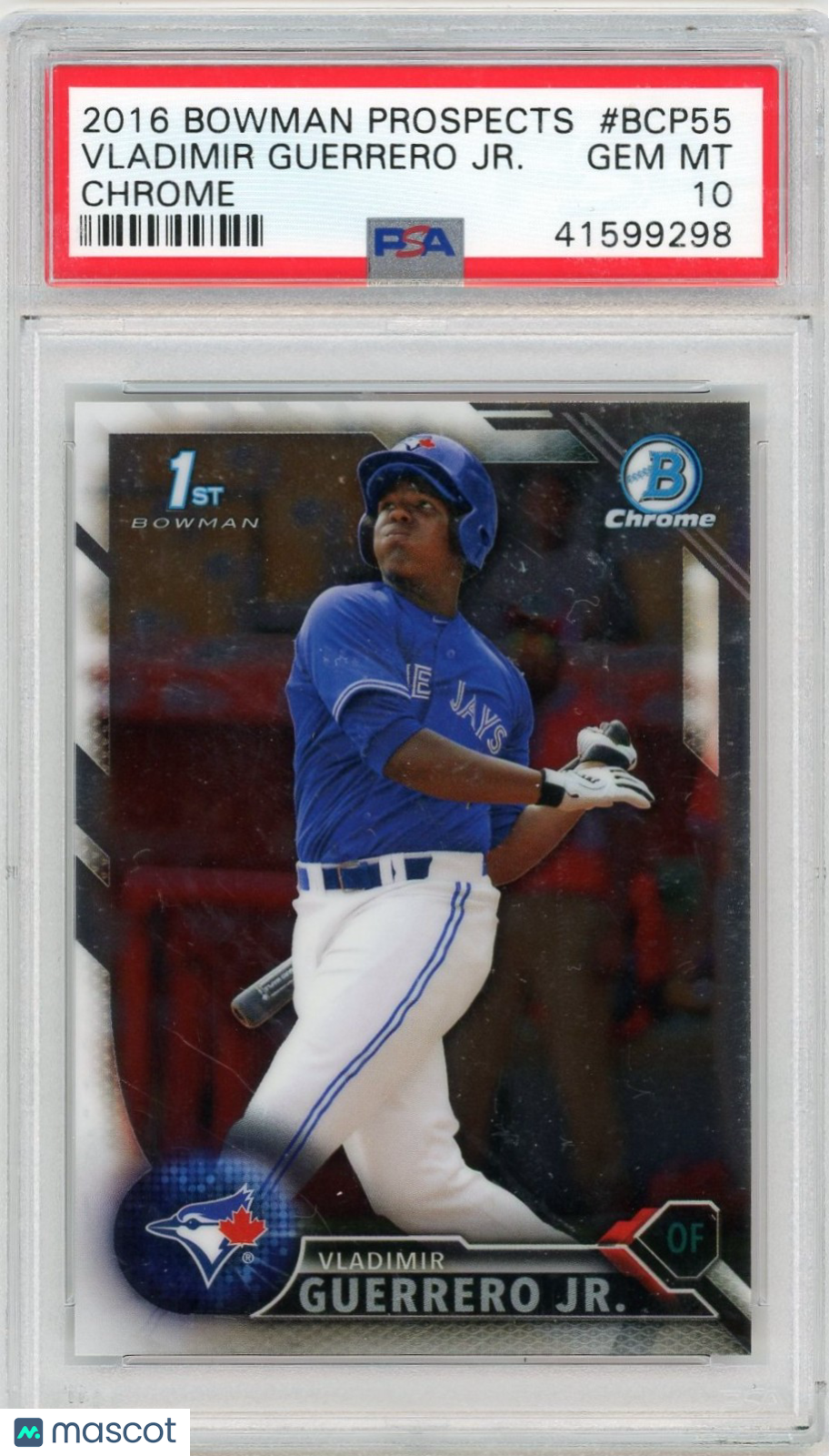 2016 Bowman Prospects Vladimir Guerrero JR. #BCP55 Chrome PSA 10