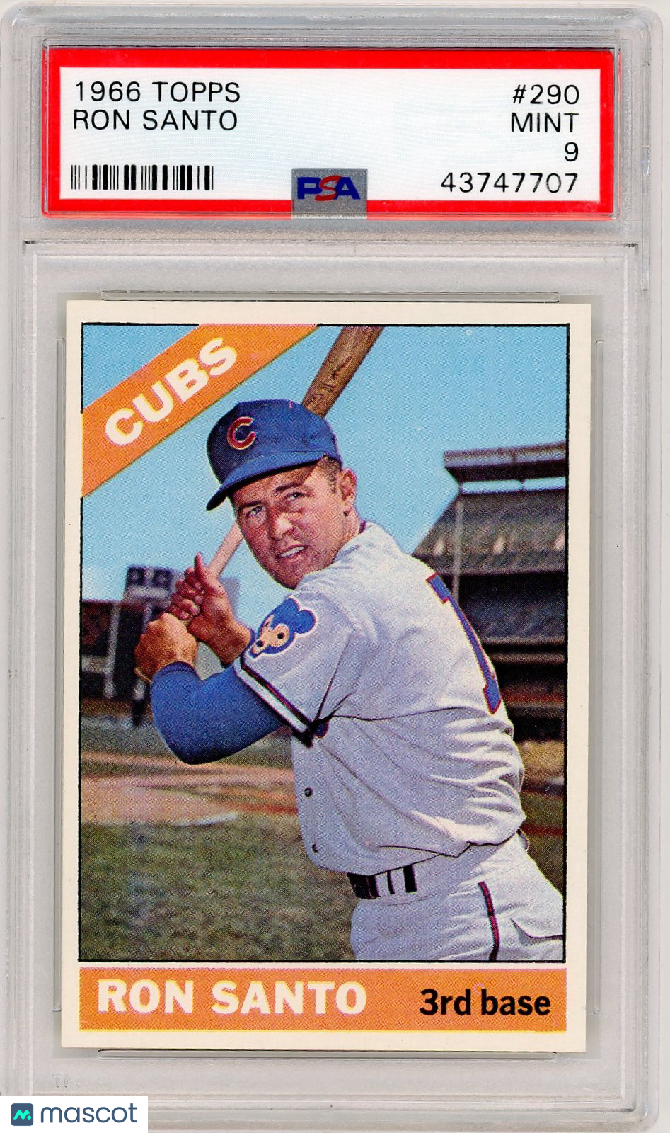 1966 Topps Ron Santo #290 PSA 9