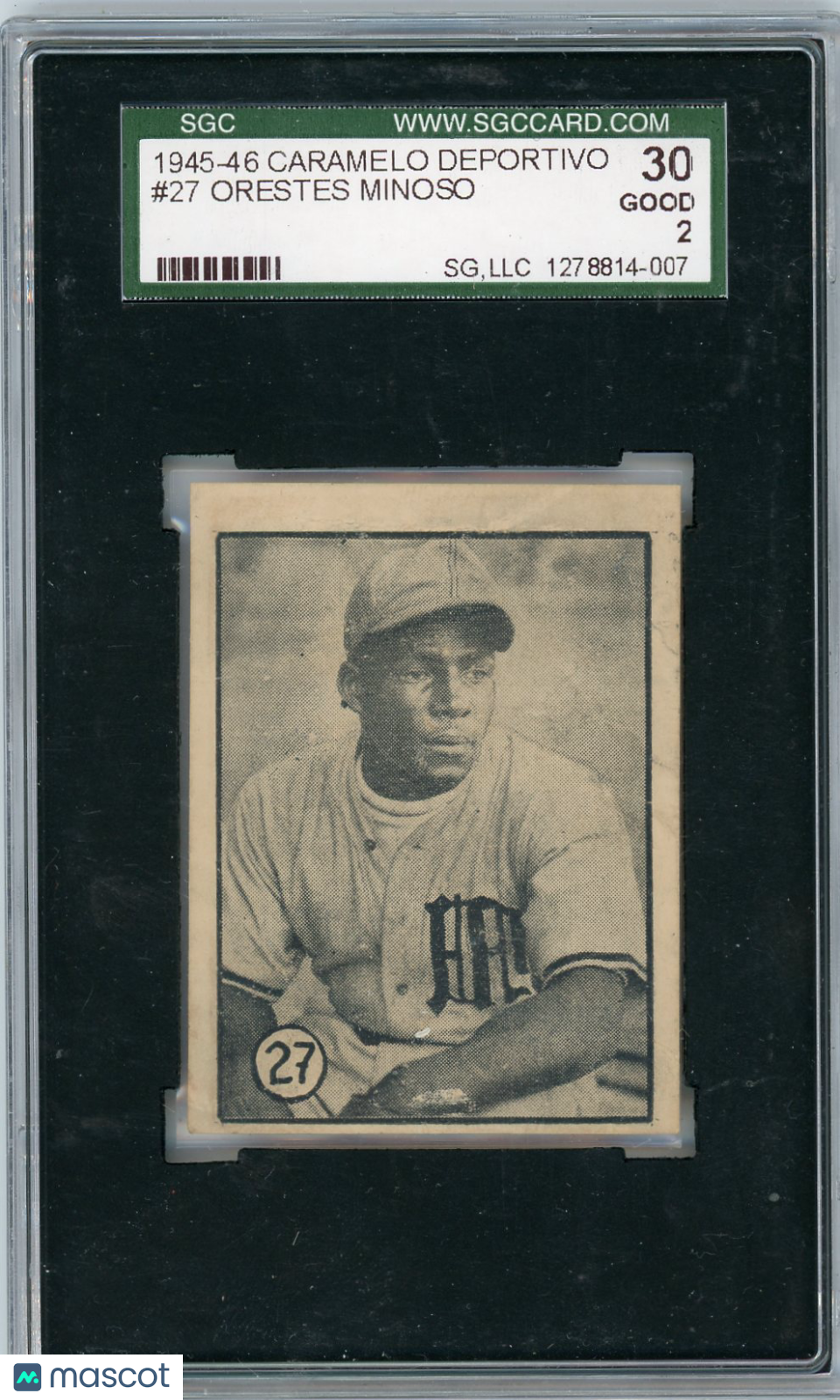 1945 Caramelo Deportivo Orestes Minoso #27 SGC 2