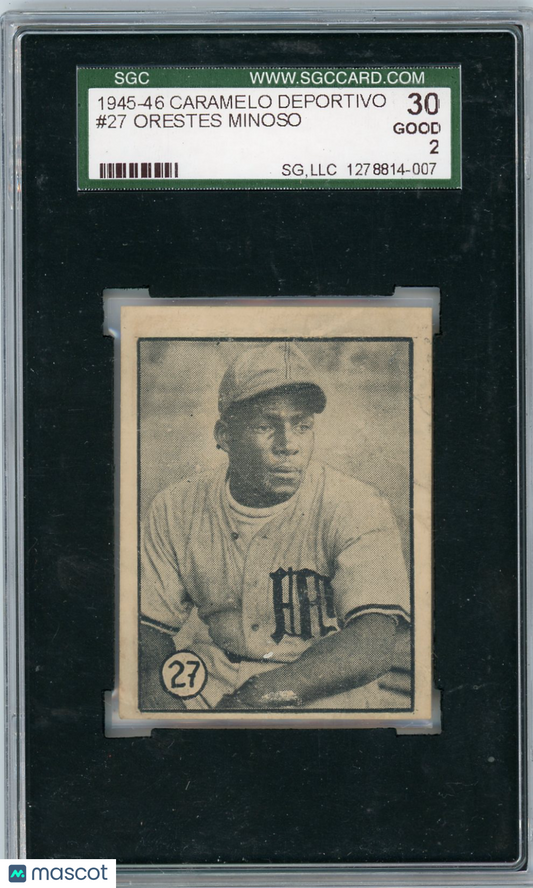 1945 Caramelo Deportivo Orestes Minoso #27 SGC 2