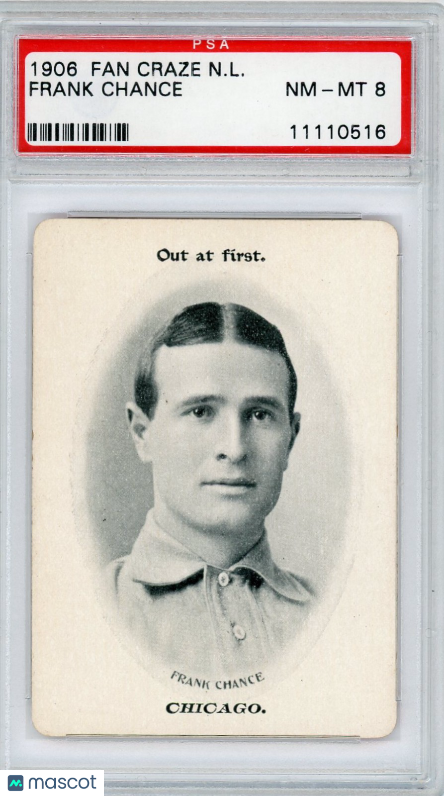 1906 Fan Craze N.L. Frank Chance PSA 8