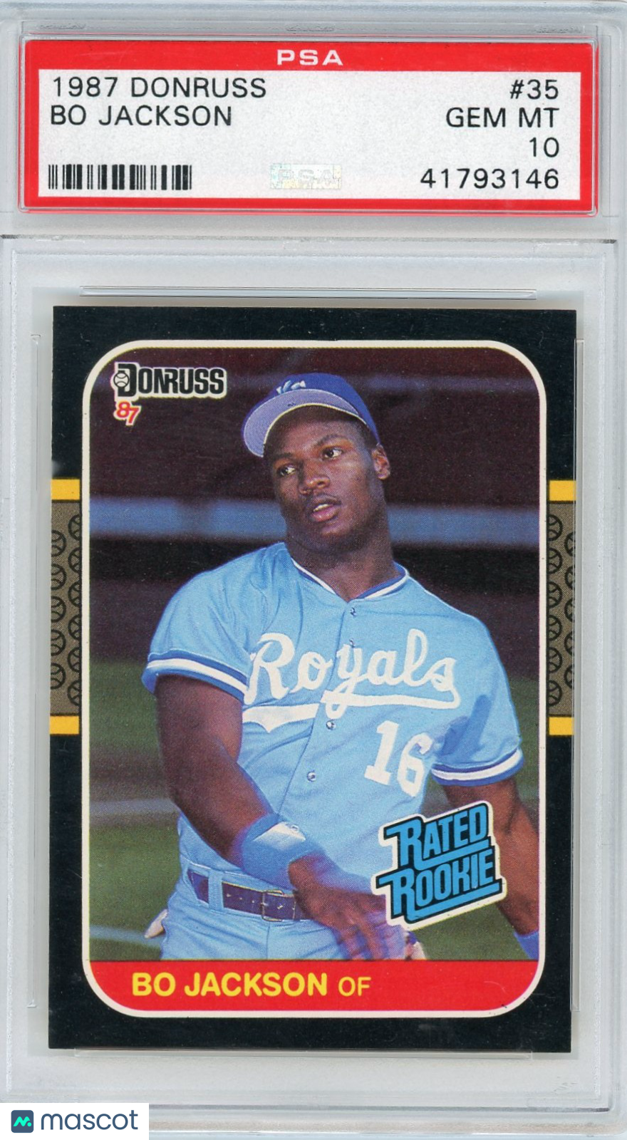 1987 Donruss Bo Jackson #35 PSA 10