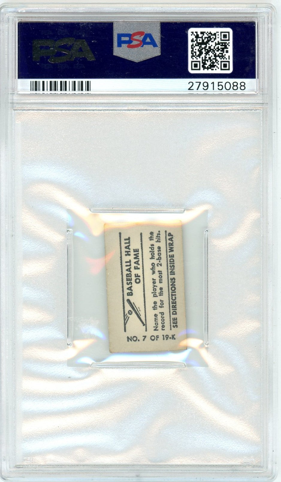 1948 Topps Magic Photo Baseball Hall Of Fame Tris Speaker #7K PSA 5