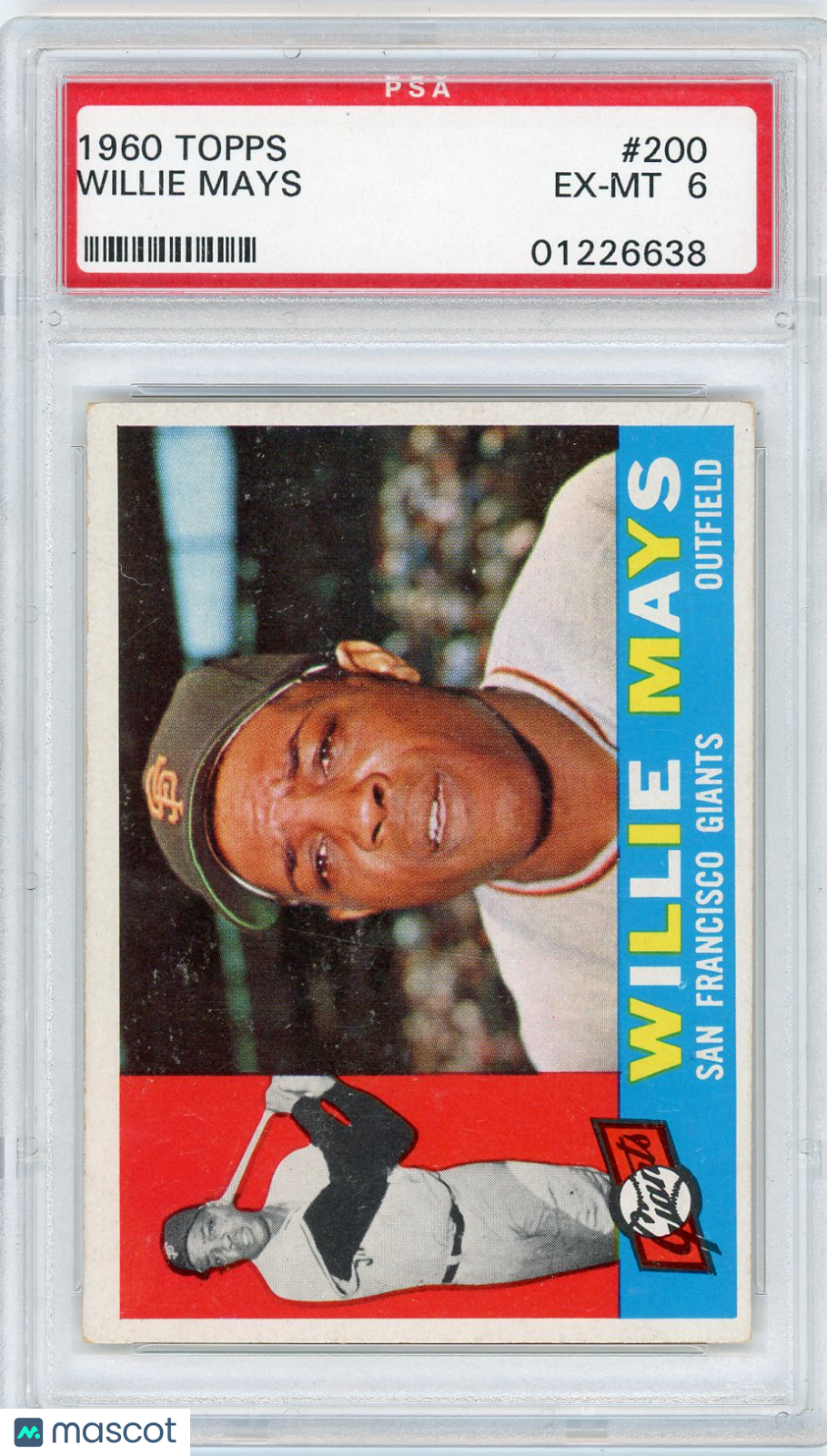 1960 Topps Willie Mays #200 PSA 6