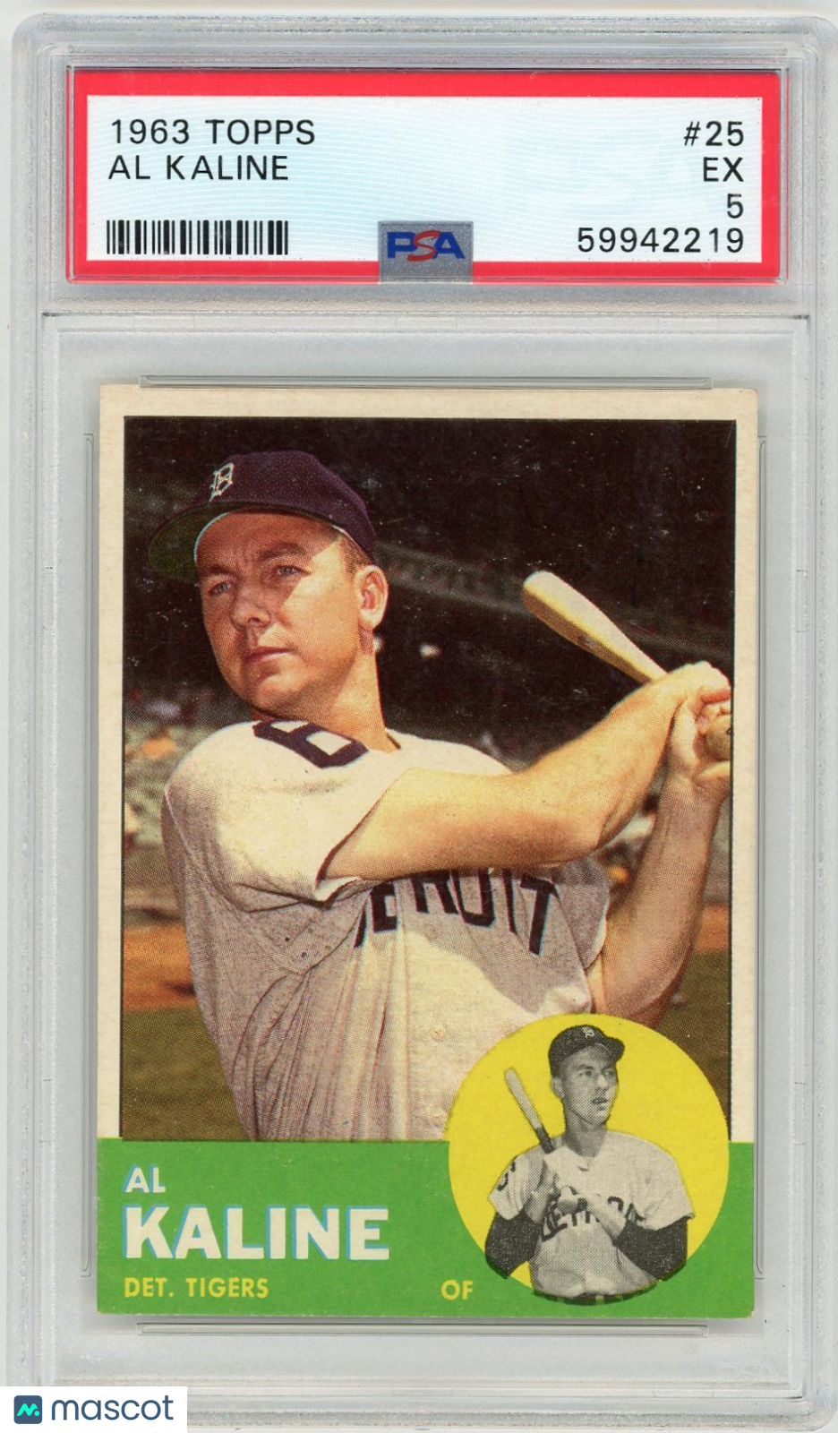 1963 Topps Al Kaline #25 PSA 5