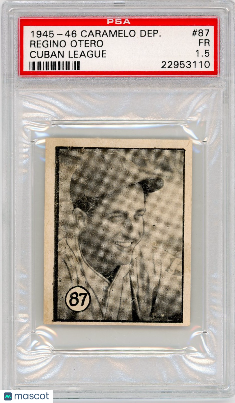 1945-46 Caramelo Deportivo Cuban League Regino Otero #87 PSA 1.5