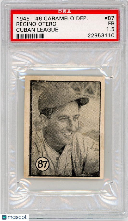 1945-46 Caramelo Deportivo Cuban League Regino Otero #87 PSA 1.5