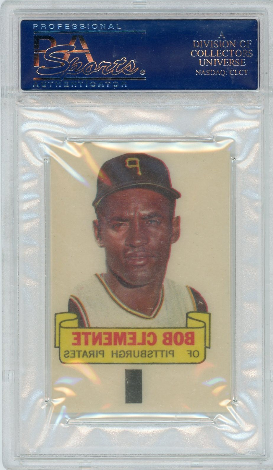 1966 Topps Rub-Offs Bob Clemente PSA 4