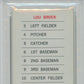 1970 Milton Bradley Lou Brock PSA 10