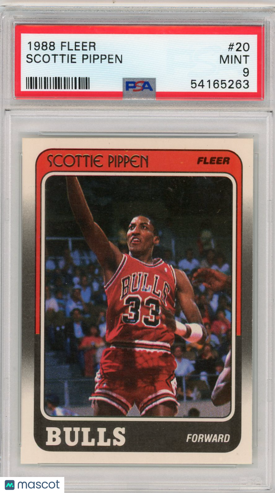 1988 Fleer Scottie Pippen #20 PSA 9