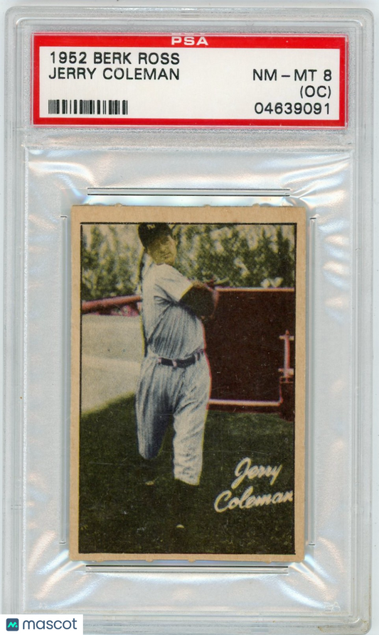 1952 Berk Ross Jerry Coleman PSA 8 Oc