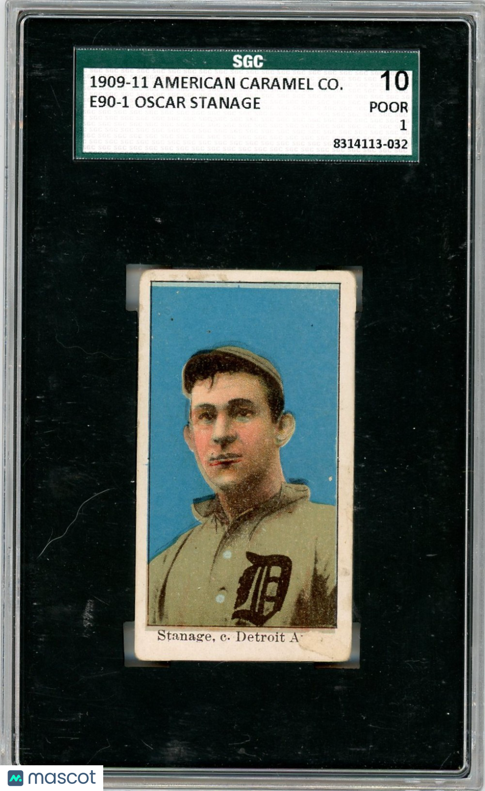 1909 American Caramel Co. (E90-1) Oscar Stanage SGC 1
