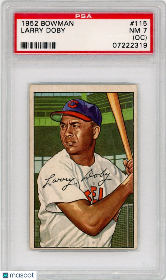 1952 Bowman Larry Doby #115 PSA 7 Oc