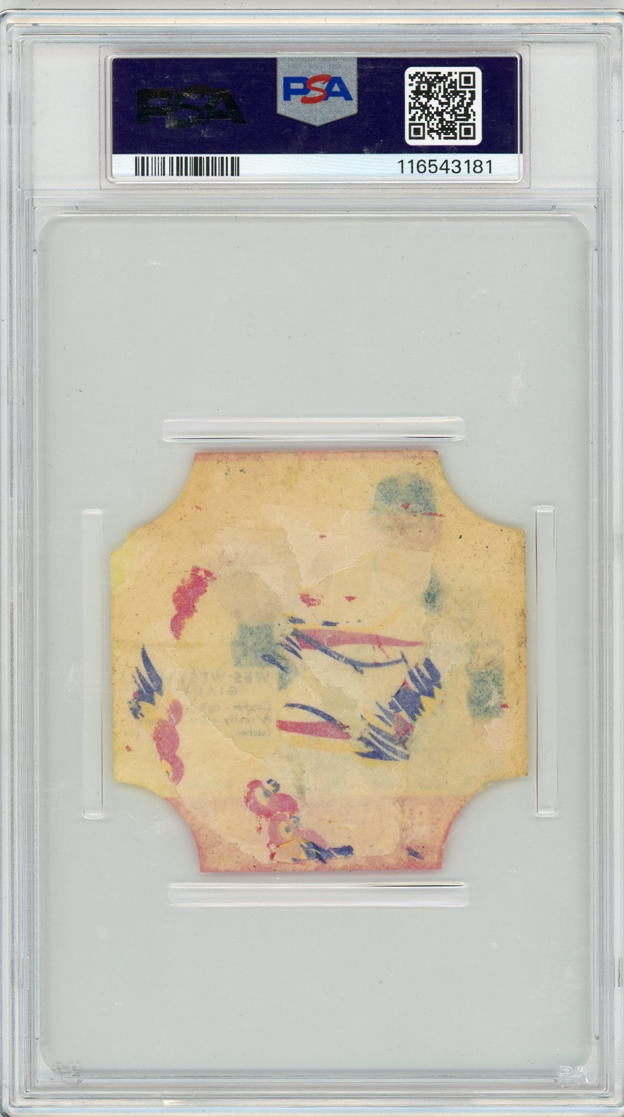 1951 Fischer's Bread Labels Wes Westrum PSA 1