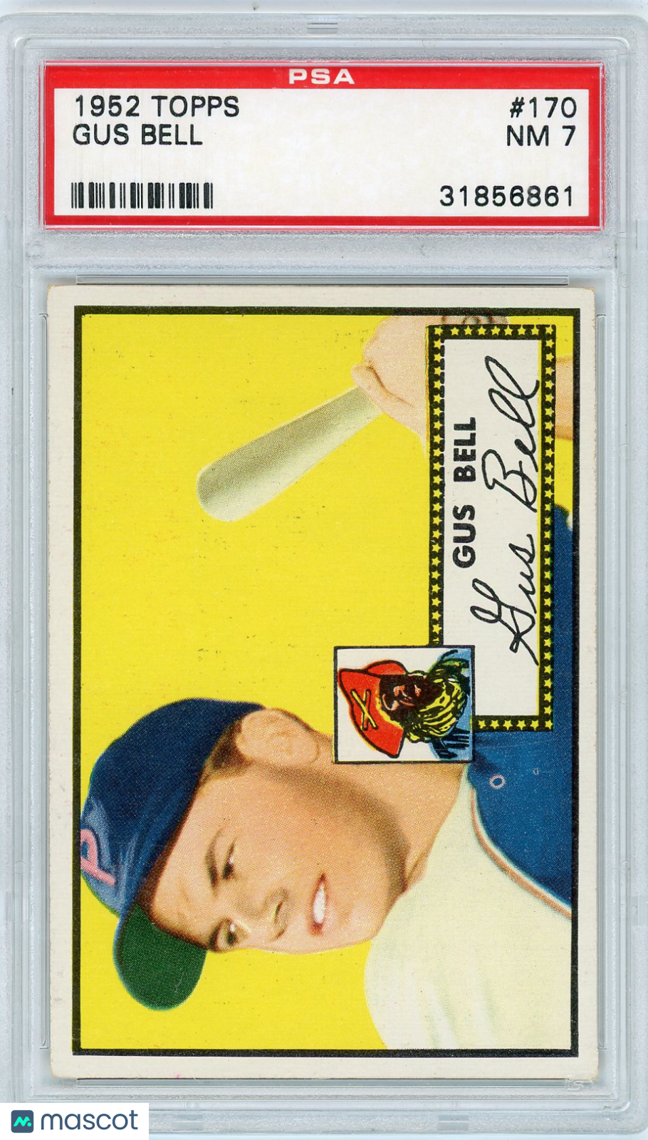 1952 Topps Gus Bell #170 PSA 7