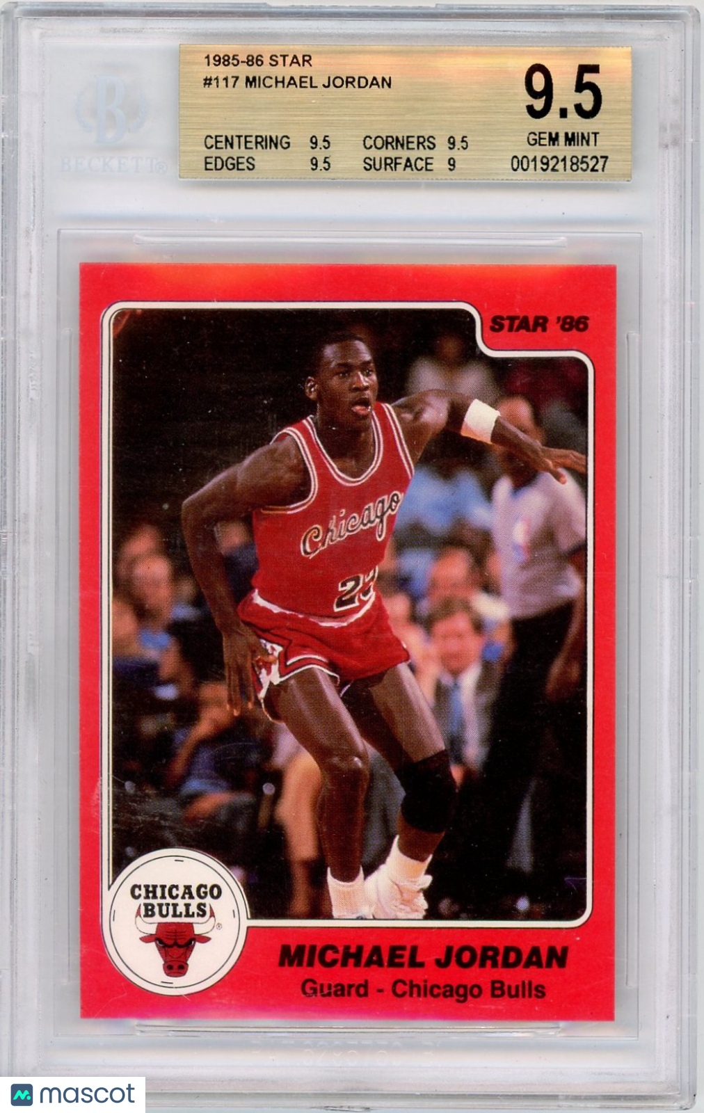 1985 Star Michael Jordan ! #117 BGS 9.5
