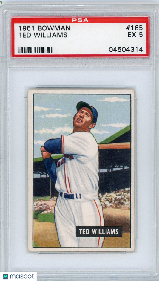 1951 Bowman Ted Williams #165 PSA 5